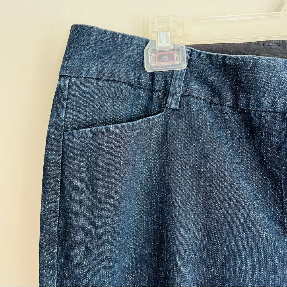 Eloquii dark wash mid rise cropped jeans - Picture 4 of 7